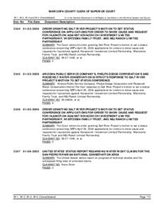 Costs / English civil law / Maricopa County /  Arizona / Salt River / Gila River / Motion / Arizona / Geography of Arizona / Geography of the United States / Civil procedure