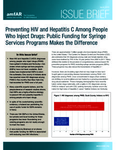 AprilISSUE BRIEF The Foundation for AIDS Research