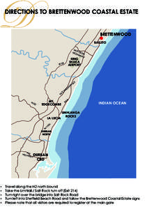 DIRECTIONS TO BRETTENWOOD COASTAL ESTATE  BRETTENWOOD BALLITO WA HIG TSON