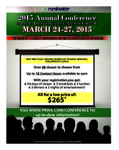 2015 Annual Conference  Penn Stater Hotel & Conference Center, State College, PA MARCH 24-27, 2015