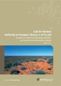Central West Queensland / Eromanga Basin / Hydrocarbon exploration / Surat Basin / Quilpie /  Queensland / Windorah / Bedourie /  Queensland / Burke River / Call for bids / Geography of Australia / Geography of Queensland / States and territories of Australia