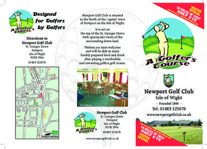 Newport Golf Directions Map