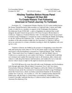 American Revolution / American Revolutionary War / Newport /  Rhode Island / Geography of the United States / Connecticut / Jean-Baptiste Donatien de Vimeur /  comte de Rochambeau / Maurice Hinchey / National Historic Trail / George Washington / Washington–Rochambeau Revolutionary Route / United States / York County /  Virginia