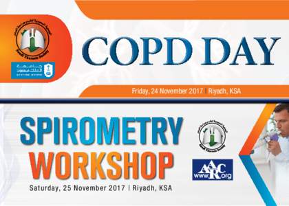 copd DAy Friday, 24 November 2017 | Riyadh, KSA ​Spirometry  Workshop