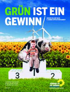 GRÜN IST EIN GEWINN UNSERE BILANZ NACH 5 JAHREN OPPOSITIONSARBEIT