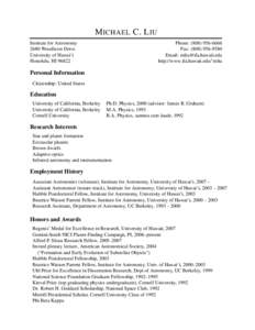 Brown dwarf / Stellar classification / Young stellar object / Extrasolar planet / Star / James R. Graham / Carbon star / W. M. Keck Observatory / Astronomy / Star types / Space