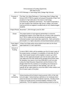 Susquehanna Valley / Oklahoma State System of Higher Education / Oklahoma Tech Prep / Education in the United States / New York State Education Department / Pathways in Technology Early College High School