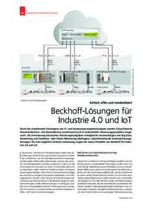 112564_Beckhoff Automation GmbH _ Co. KG_RIKO_KOM_SPS-MAGAZIN:05 Seite 56  Industrie 4.0 im Beckhoff-System Bild: Beckhoff Automation GmbH & Co. KG