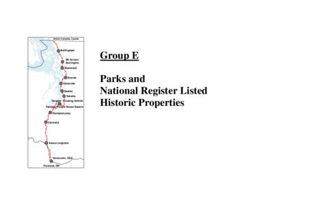 Group E - Parks and National Register Listed Historic Properties