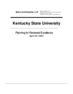 Baker and Hostetler, LLP  Baker & Hostetler LLP 3200 National City Center • 1900 East 9th Street Cleveland, OH[removed]Telephone: [removed] • Fax: [removed]