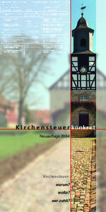 K i r c h e n s t e u e r konkret Neuauflage 2004