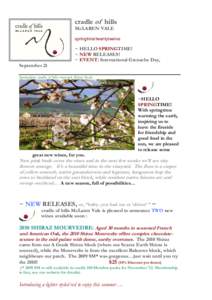 cradle of hills spring 2012 newsletter