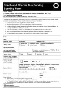 Microsoft Word - Charter and Bus Parking Booking Form.doc