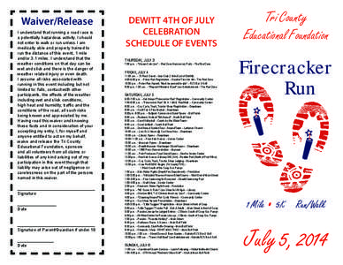 2014 firecracker run design for brochure