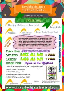 Inverloch Jazz Festival 2015 March 6th 7th 8th 9th The New Melbourne Jazz Band