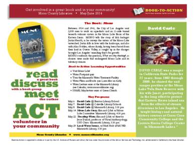 Get involved in a great book and in your community! Mono County Libraries