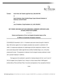 Employment / Overtime / Human resource management / Law / Business / Bet Tzedek Legal Services – The House of Justice / Legal aid / Employment compensation