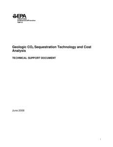 Geologic CO2 Sequestration Technology and Cost Analysis