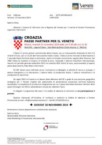 Protab Venezia, 12 novembre 2014 Alle DITTE INTERESSATE LORO SEDI