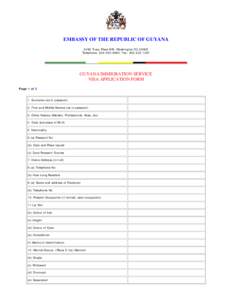 Microsoft Word - GUYANA IMMIGRATION SERVICE - Visa Application.0820