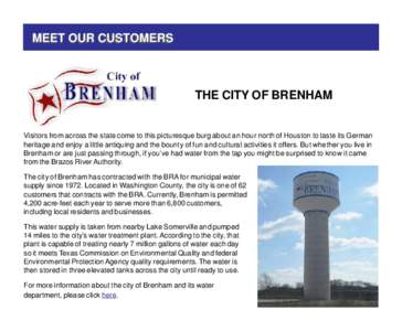 Somerville Lake / Water supply / Brenham / Geography of Texas / Texas / Brenham /  Texas