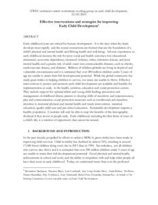 Early childhood intervention / Child abuse / Violence / Public health / Early childhood education / Youth health / Psychological resilience / Social determinants of health / Maternal and Child Health Bureau / Health / Health policy / Child development