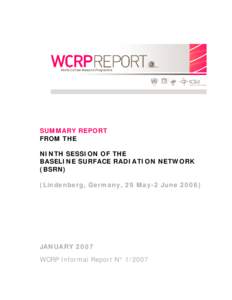 Microsoft Word - BSRN-9 REPORT-final w WCRP cover.doc