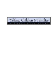 OVERVIEW AND DESIGN  We gratefully acknowledge the support of the following: Federal Agencies:  National Institute of Child Health and Human Development