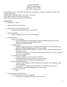 Microsoft Word - ABSF Board Meeting October 20, 2014