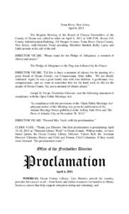 Ocean County /  New Jersey / Board of chosen freeholders / Local government in the United States / John C. Bartlett /  Jr. / Year of birth missing / Joseph H. Vicari / New Jersey