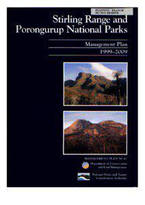 MANAGEMENT PLAN Stirling Range National Park and