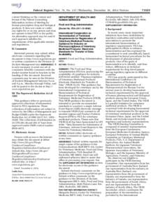 Federal Register / Vol. 79, No[removed]Wednesday, December 10, [removed]Notices current thinking on the content and format of the Patient Counseling Information section of labeling for human prescription drug and biological