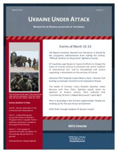 MARCHISSUE # 1 UKRAINE UNDER ATTACK NEWSLETTER ON RUSSIAN OCCUPATION OF THE CRIMEA