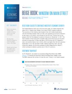 LPL RESEARCH  MarchW EEK LY ECONOMIC