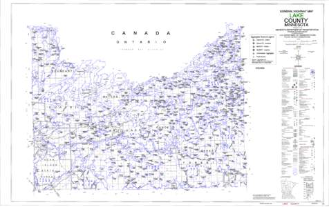 GENERAL HIGHWAY MAP  LAKE COUNTY  MINNESOTA