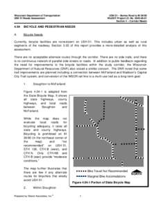 Section[removed]Bicycle and pedestrian needs