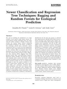 Ecosystems[removed]: 181–199 DOI: [removed]s10021[removed]Newer Classification and Regression Tree Techniques: Bagging and Random Forests for Ecological