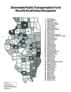 Downstate Public Transportation Fund Rural & Small Urban Recipients 14 16