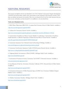 Centers for Disease Control and Prevention / Sustainable transport / Walkability / Prevention Institute / Workplace wellness / Environmental health / Fall prevention / Healthy community design / Health / Medicine / Health promotion