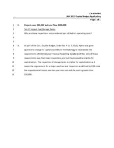CA‐NLH‐064  NLH 2015 Capital Budget Application  Page 1 of 1  1   Q. 