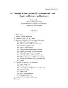 Final draft Oct.20, 1999  OSA Handbook of Optics, Volume III Visual Optics and Vision