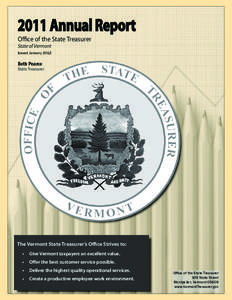 2011 Annual Report Office of the State Treasurer State of Vermont Issued January 2012