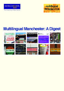 Multilingual Manchester: A Digest  Contents 1. Manchester’s language profile