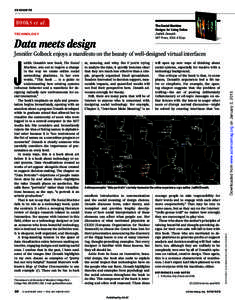 INSIGHTS  B O OKS et al . The Social Machine Designs for Living Online