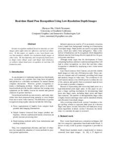 Optics / Computer vision / Gesture recognition / Virtual reality / Robot control / Pose / Canesta / Index finger / Hand model / Gestures / Vision / Imaging