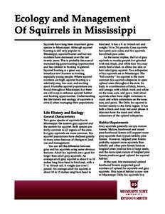 p2466 Ecology and Management Of Squirrels in Mississippi