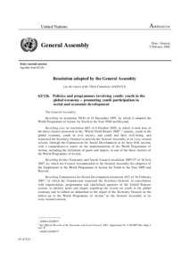 United Nations  A/RESGeneral Assembly