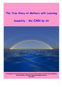 Microsoft Word - The True Story of Mothers with LD - we can do it updated[removed]anonymous.doc