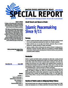 United States Institute of Peace  www.usip.org Special Report 1200 17th Street NW • Washington, DC 20036 • [removed] • fax[removed]