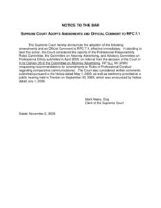 Microsoft Word - Notice - Amendments to RPC[removed]Part 3 of 3.doc